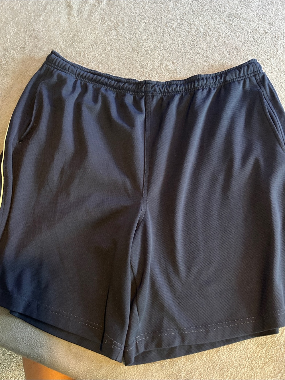 Men's Athletic Shorts in Navy with white Trim